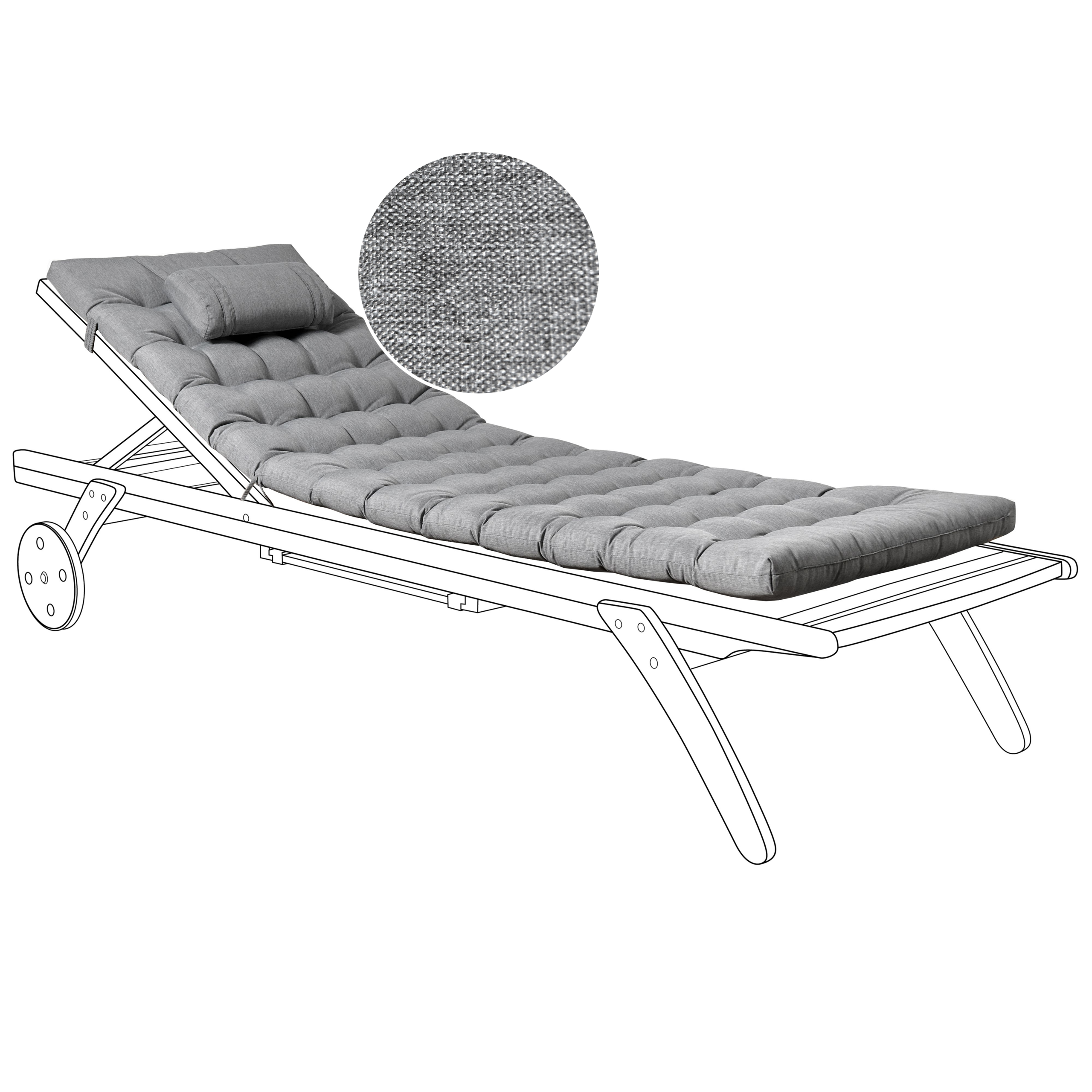 CESANA PREMIUM 192 x 56 cm Meleerattu harmaa