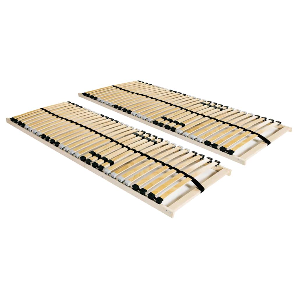 vidaXL Sängyn sälepohjat 2 kpl 28 säleellä 80x200 cm