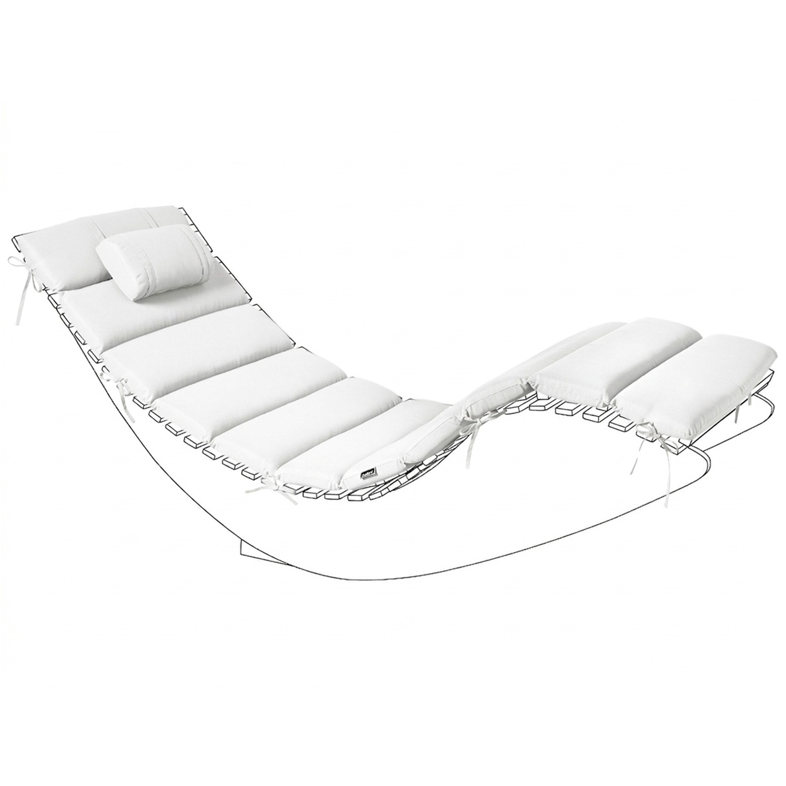BRESCIA PREMIUM 180 x 60 cm Luonnonvalkoinen